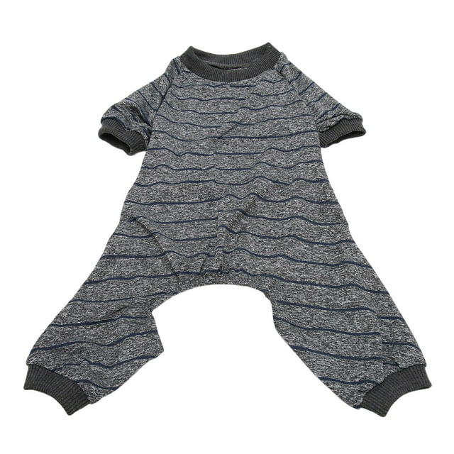 Puppy Jumpsuit, Summer Ribbed Cuff Stretchable Protective Dog Pajamas Grey For Pets For Cats For Outdoor XS,S,M,L,XL