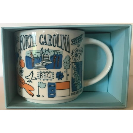 Starbucks Been There Series North Carolina Ceramic Mug,14 Oz