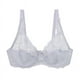 thumbnail image 4 of Gibobby Lencería para sexo Sujetador transpirable y ajustable, sujetador ultrafino transparente para mujer, ropa interior íntima(Blanco, 105E), 4 of 5
