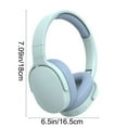 thumbnail image 2 of Wireless Bluetooth Headphones 5.1 Bluetooth Headphones Noise Cancelling Head Mounted Wireless Over-Ear Headphones HiFi Stereo Headphones Wireless Foldable for Travel, Black, 2 of 9