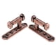 thumbnail image 4 of 1 par de retenciones clásicas para cortinas de ventana, colgador de ropa con gancho de pared para cortinas Red Copper_A, 4 of 8