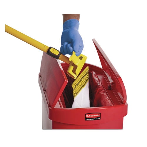 Biohazard Spill Mop Pads - White (10/Box)