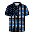 thumbnail image 4 of Njoeus Work Shirts For Men Men'S T-Shirts Short Sleeve Golf Shirts For Men American Flag Graphic Tee Mens Casual Patriotic Golf Tennis Shirts For Men Xs-4Xl Mens Shirts On Clearance, 4 of 5