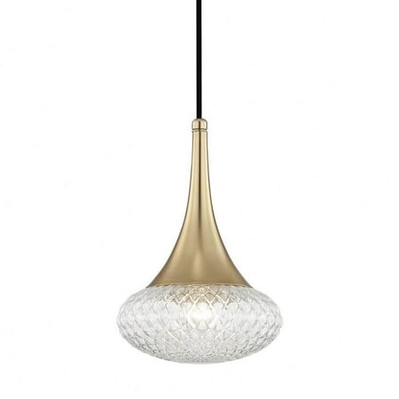 -Pendant in Style-8.5 inches Wide By 12.75 inches High-Aged Brass Finish Bailey Street Home 735-Bel-2692895