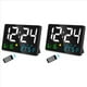 thumbnail image 1 of 2X Reloj de Pared Digital con Pantalla Grande, Relojes de Pared Digitales LED USB de 25cm Reloj Despertador para Dormitorios con EstacióN MeteorolóGica, 1 of 5