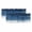 Lake Blue, variant on 2 Panels Navy Blue Ombre Valance for Windows, Abstract Modern Stripe Waves Moires Light Filtering Kitchen Curtains, Rod Pocket Window Treatment Curtain Valances for Living Room Bedroom, 42"x12"