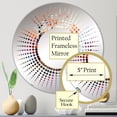 thumbnail image 3 of Designart "Maple Liveliness Palette III" Tree Maple Starburst Round Wall Mirror - Floral Oval Printed Decorative Mirror - Multiple Color Options, 3 of 5