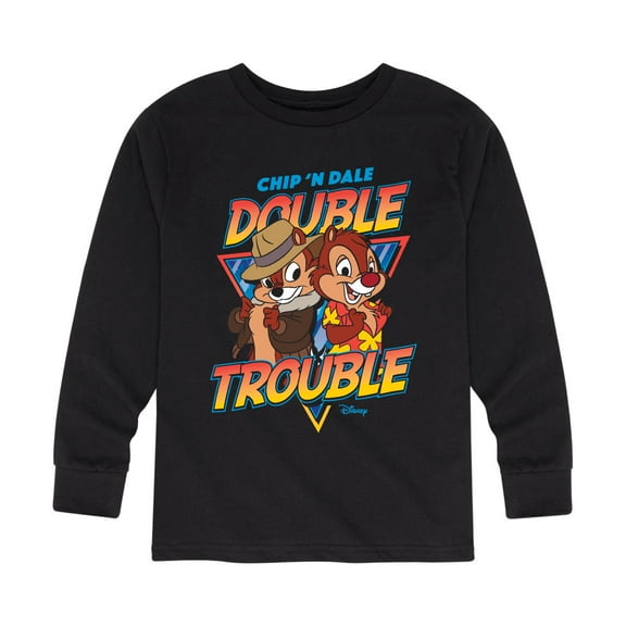 Chip 'N Dale Rescue Rangers - Double Trouble - Toddler And Youth Long Sleeve Graphic T-Shirt