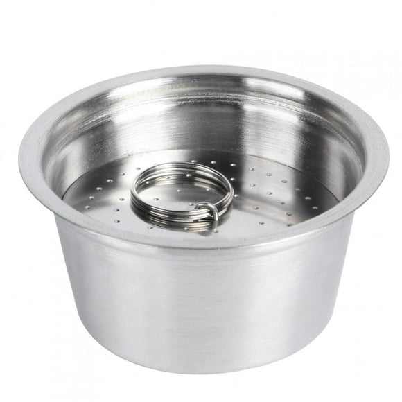 Stainless Steel Reusable Refillable Coffee Cup Fit for Coffee MakerWhite Coffee and Tea