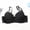 Black, variant on Womens Underwire Push Up Bra Smoothing Lace-Trim Deep V Back Closure Lingerie Plus Size Everyday Bras