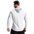 thumbnail image 5 of ZHOUCHANKIDS Men's Pullover Hoodie Long Sleeve Athletic Shirt for Running Basketball Training and Casual Loose Fit Sports Leisure Wear with Comfortable Fabric White M, 5 of 5