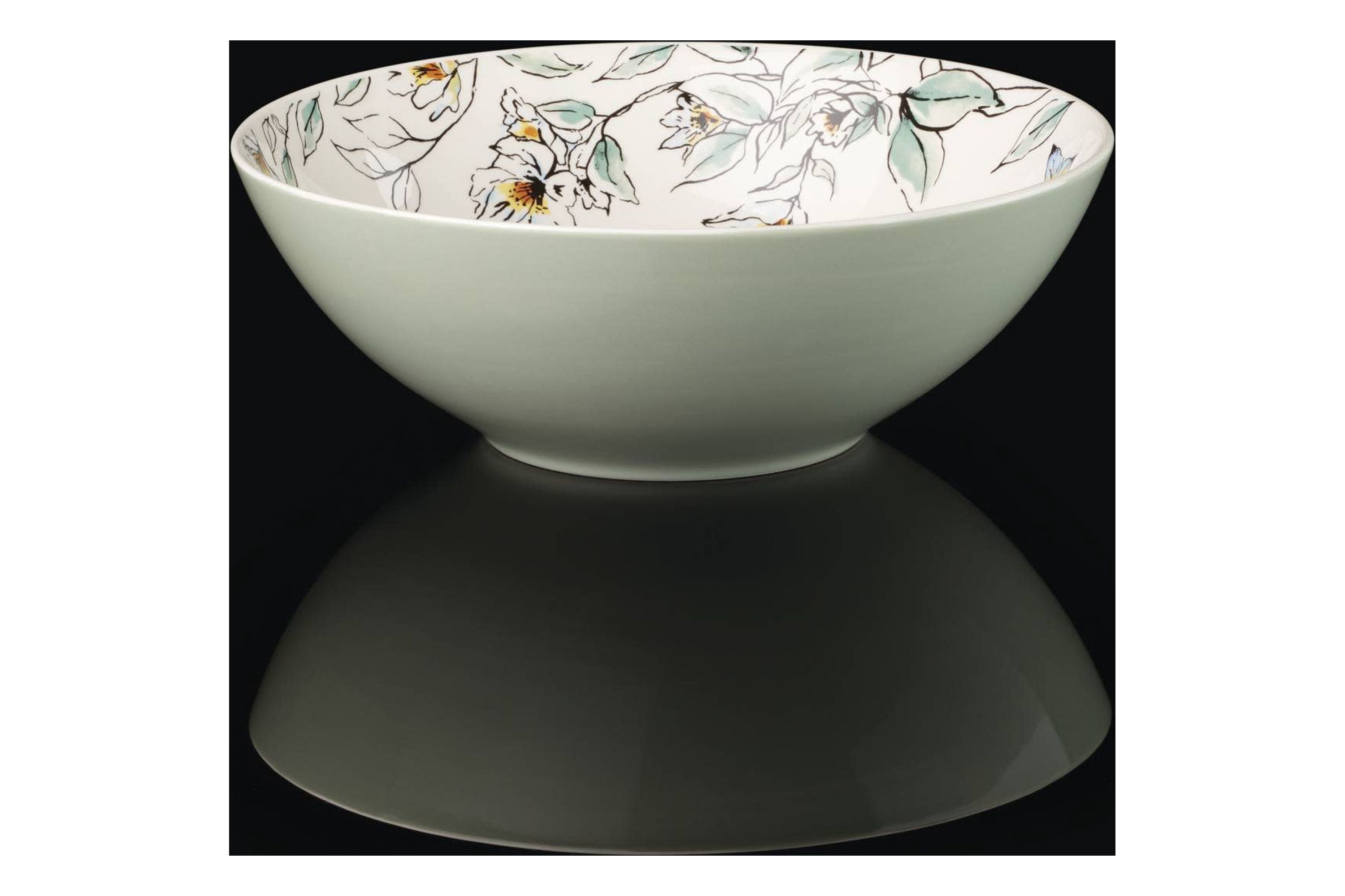 Oneida Entertain 365 64 oz Botanica Porcelain Serving Bowl