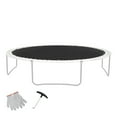 thumbnail image 1 of KFFKFF Trampoline Jumping Surface, Suitable for 14ft Frame, Versatile Bounce Mat for 14ft Circular Trampoline, Strengthened Sun-Resistant Material with Spring Device & Robust V-Rings, 1 of 9