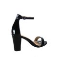 thumbnail image 2 of Rise-7 Women's Open Toe Ankle Strap Buckle Chunky High Heels Sandals Shoes ( Black Patent, 6.5 ), 2 of 2