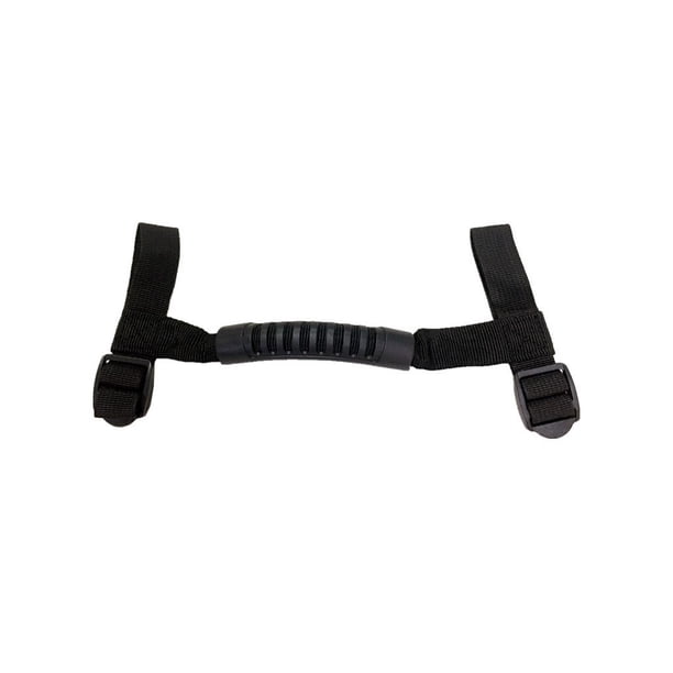 Eigraketly Asa de mano plegable, cuerda de tracción, asas de agarre antideslizantes resistentes al desgaste, accesorios de pasamanos, pieza de Ciclismo Negro