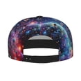 thumbnail image 2 of Zufioo Outer Space Floating Numbers And Letters Print Flat Brim Baseball Cap, Sun Protection, Sweat Absorption, Adjustable Sports Cap, Suitable for Men and Women in All Seasons, 2 of 7