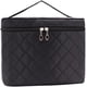 thumbnail image 5 of Neceser de maquillaje, neceser grande para cosméticos, neceser impermeable plegable, multifuncional para vacaciones, camping, baño, negro, 5 of 5