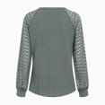 thumbnail image 4 of Godom Plus Size Tops for Women Long Sleeve Crewneck Shirts Solid Color T Shirts Plain Basic Tees, 4 of 7
