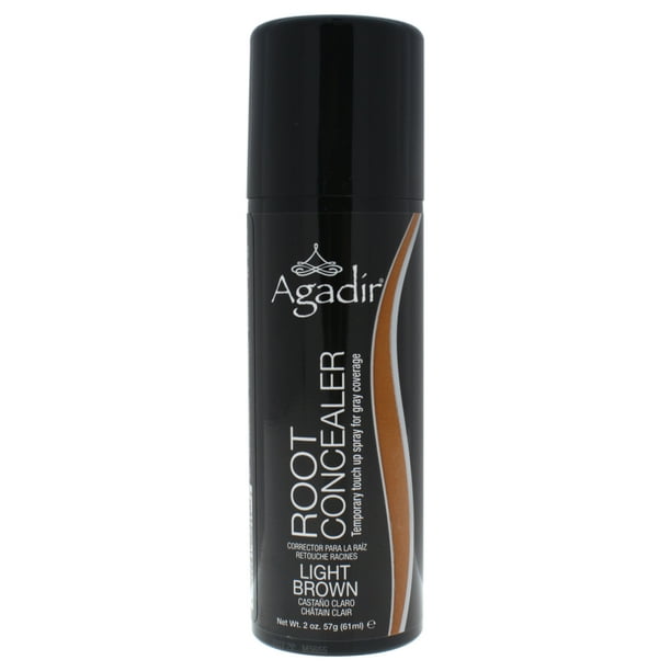 Agadir Root Concealer Temporary Touch Up Spray Light Brown 2 Oz Hair Color Walmart Com Walmart Com