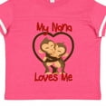 thumbnail image 4 of Inktastic My Nana Loves Me Monkey Boys or Girls Toddler T-Shirt, 4 of 5