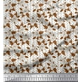 thumbnail image 1 of Soimoi Cotton Duck Fabric Square,Leaves & Floral Artistic Print Fabric by the Yard 42 Inch Wide, 1 of 1