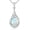 Style1, variant on Opal Necklace for Women Opal with Genuine Diamond Necklace 925 Sterling Silver Diamond Pendant Necklace October Birthstone Jewelry