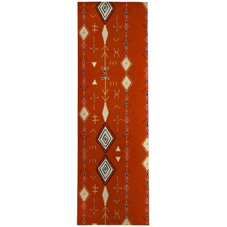 

Mehaya Orange Kitchen Mat by Kavka Designs