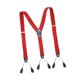 thumbnail image 5 of Tirantes ajustables para hombre, 6 clips, elásticos, para jeans, baile, ropa formal. Rojo, 5 of 9