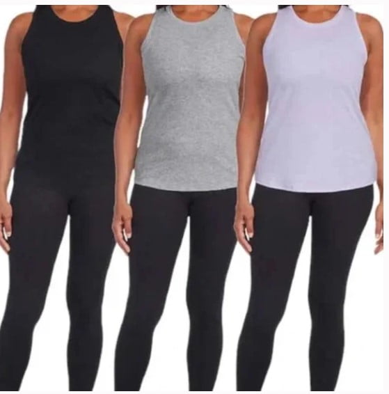 Danskin Ladies' Ribbed Tank, 3-pack, Medium - Walmart.com