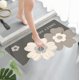 thumbnail image 5 of Flower Diatom Mud Absorbent Drying Soft Mat Bathroom Door Mat Toilet Non Slip Mat Bathroom Floor Mat, 5 of 6