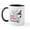 White/Black Inside, variant on CafePress - Snoopy Happy B Day America Mug - 11 oz Ceramic Mug - Novelty Coffee Tea Cup