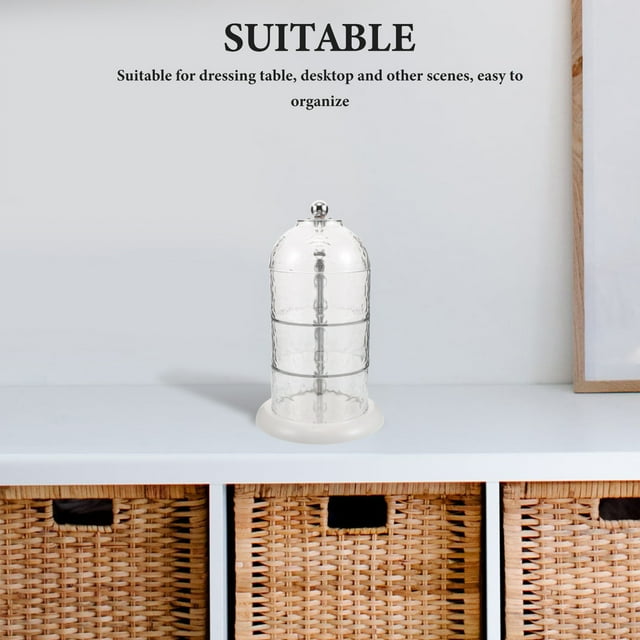 WEUVEB Organizador De Maquillaje Transparente Para Caja Plástica Con Compartimentos Para Esponjas