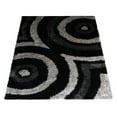 thumbnail image 2 of Rugsotic Carpets Hand Tufted Shag Polyester Eco-Friendly Area Rugs - 10'x14', Rectangle, Black Beige, Plain Solid Design, High Pile Handmade Anti Skid Rugs for Living Room, Bed Room K00045, 2 of 5