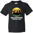 thumbnail image 3 of Inktastic Yellowstone National Park with Bear Mountains and Trees Cricle Youth T-Shirt, 3 of 5