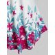 thumbnail image 4 of Tallas de impresión floral de talla grande Top sin mangas Rosegal  Camisetas sin mangas de talla grande, 4 of 5