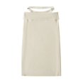 thumbnail image 1 of Women LOW RISE FOLDOVER Sleek Stretch Cutout Skirt Black, 1 of 3