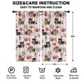 thumbnail image 2 of Blackout Kids Curtains,Yorkie and Floral Childrens Insulated Curtains Set Of 2,Bedroom Essentials,Toddler Room Decor 42x84in(106x213cm), 2 of 4