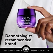 Olay Regenerist Retinol 24 Night Cream for Women, Anti-Aging Moisturizer, Fragrance-Free, Non-Greasy, Anti-Wrinkle, Hydrating Skin Care with Triple Collagen Peptide