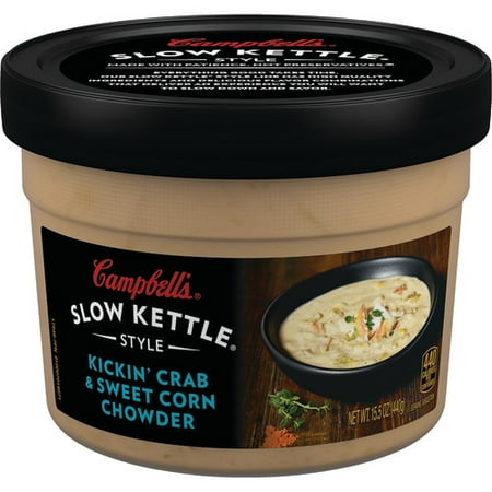 Campbell's Slow Kettle Style Kickin' Crab & Corn Chowder, 15.5 oz.