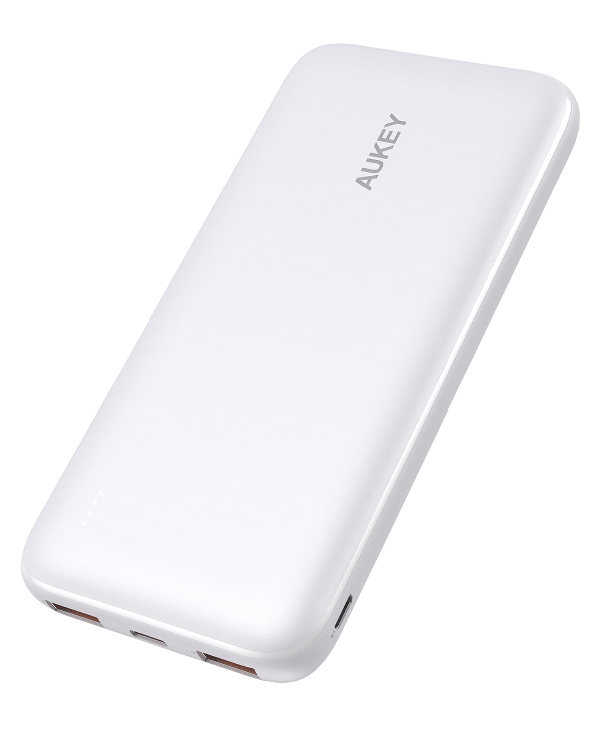 AUKEY Bank, USB C Charger 18W PD Fast Charging 10000mAh for Phones White - Walmart.com