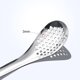 thumbnail image 4 of Cuchara esférica de 4 piezas, filtro de cuchara de Caviar colador cuchara ranurada de acero inoxidable cuchara de filtro de cóctel portátil, 4 of 5