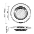 thumbnail image 3 of Bfogop Kitchen Sink Strainer Stainless Steel, Kitchen Sink Drain Strainer, Sink Strainers Mesh and Punching, Kitchen Sink Drain Strainer for Kitchen Sinks with Large Wide Rim 4.5", 3 of 6