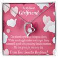 thumbnail image 2 of To My Girlfriend Every Moment Spent With You Girlfriend Card Forever Necklace w Message Card, 2 of 8