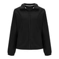thumbnail image 5 of STETMN Women's Lightweight Polar Fleece Coat Full Zip Stand Collar Jacket Fall Winter Warm Coats, 5 of 8