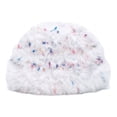 thumbnail image 2 of SYMOID Womens Winter Bucket Hat - Speckled Fuzzy Plush Beanie, Stretchy Warm Knit Cap for Cold Weather, White Hats,Size Free Size, 2 of 5