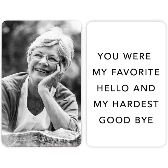 Daisyco Gifts Personalized Photo Wallet Insert with Custom Picture Text, Two Sided Metal Wallet Card 3.37x2.125