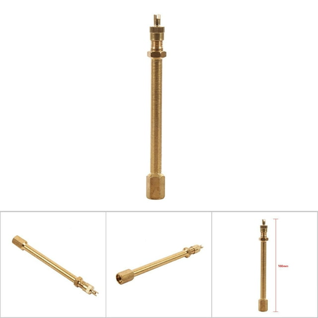 Valve Extender,Auto Tire Valve Stem Extension Pole Extender Straight Bore Brass