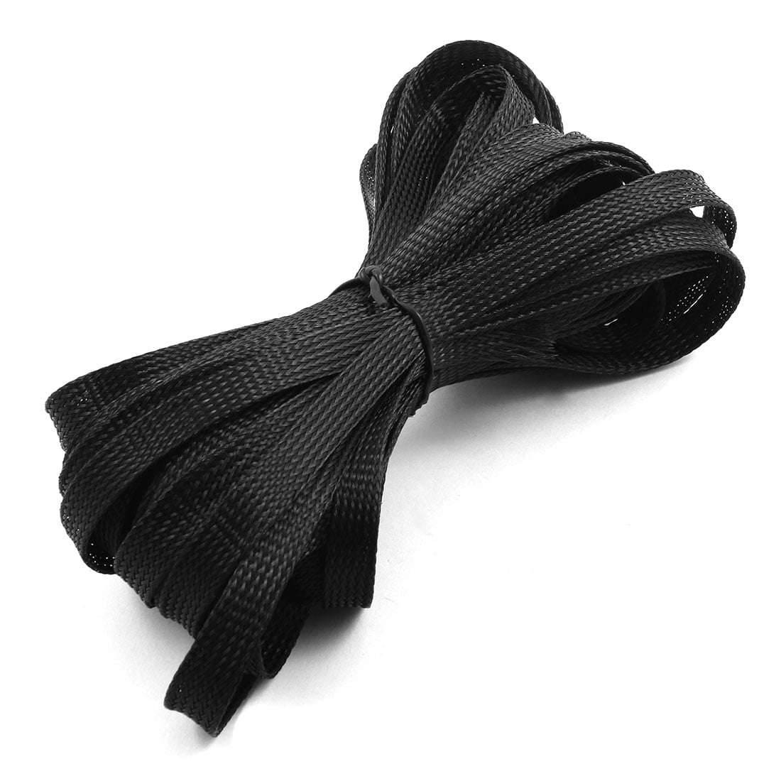 Unique Bargains Car Plastic Woven Braided Expandable Sleeving Cover