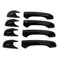 thumbnail image 2 of Reemplazo de cubierta decorativa para manija de puerta, color negro brillante, 8 Uds., para Jeep Patriot Grand Cherokee Durango Jadeshay  A, 2 of 9