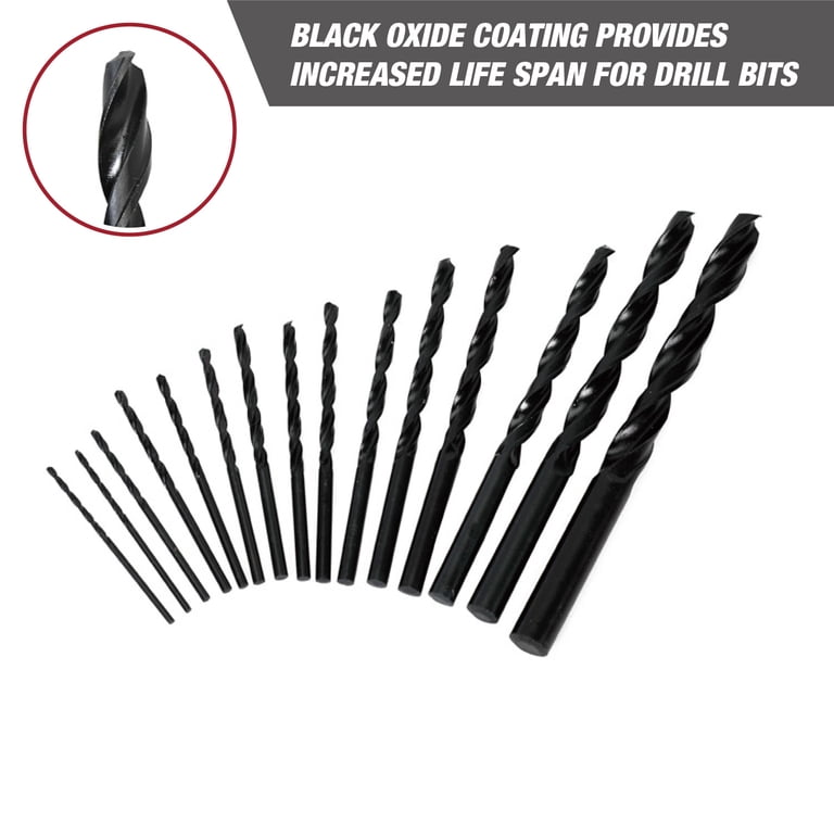 Hyper Tough 15-Piece Black Oxide Drill Bit Set with Case photo 5